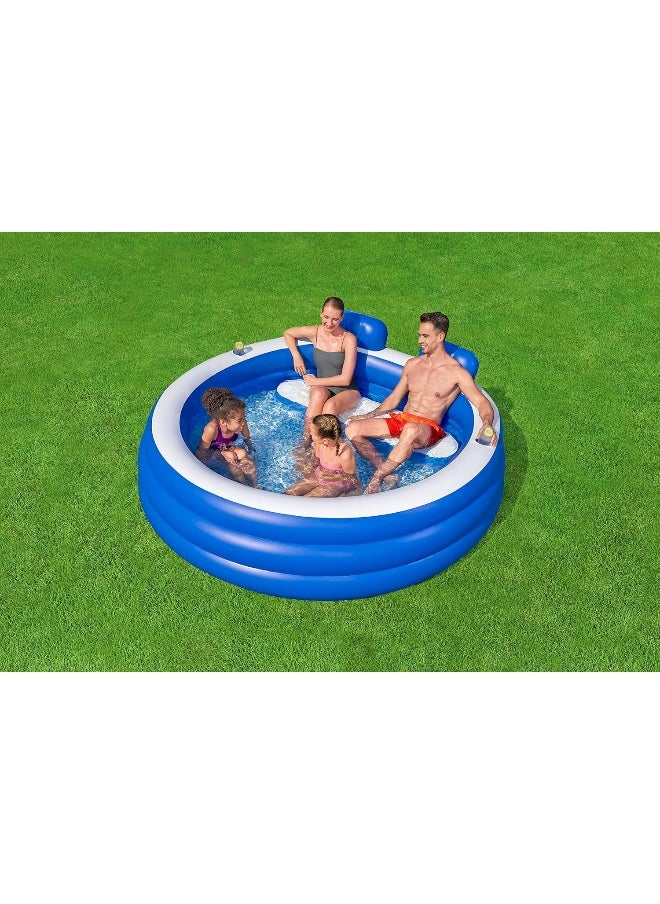 Bestway بركة عائلية سبلاش بارادايس 231x219x79 سم  - Image 2