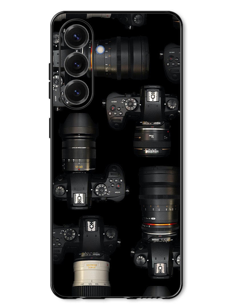 Theodor Case Compatible with Samsung Galaxy A37 Protection Shockproof Bumper Cover cameras_lenses_photo - Image 1