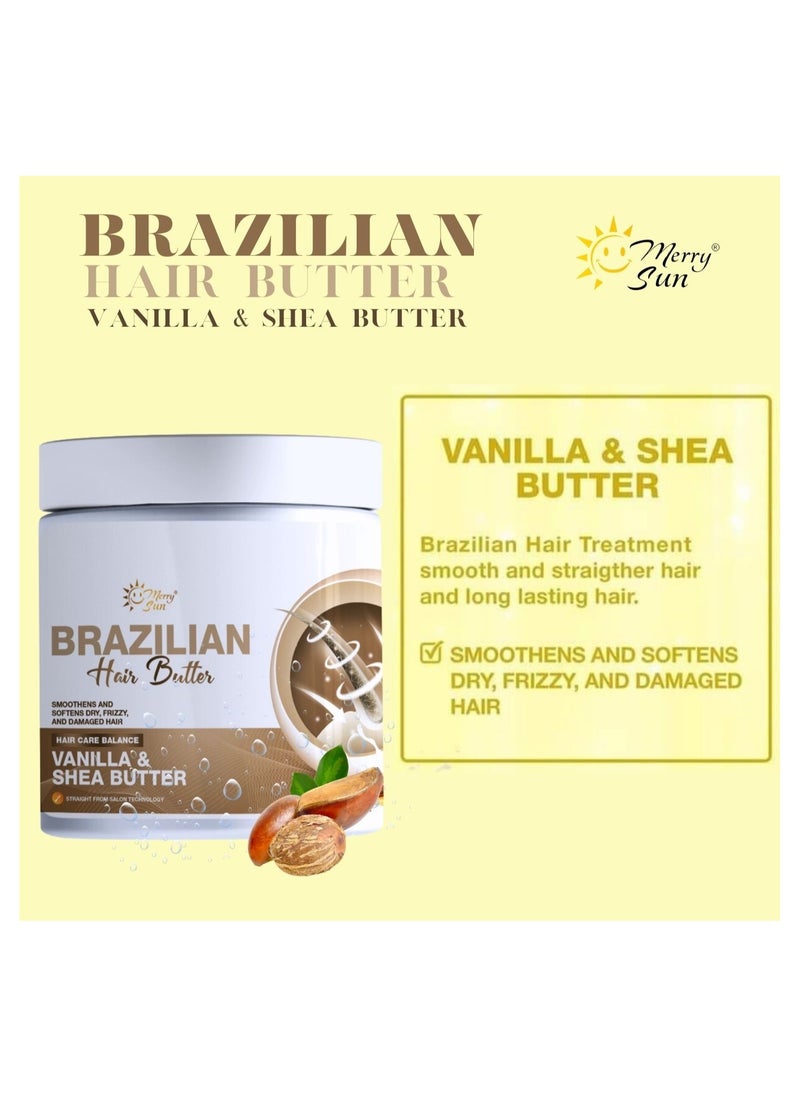 merry sun - Brazilian Vanilla and Shea Butter Hair Care Balance Treatment 500ml - Image 1