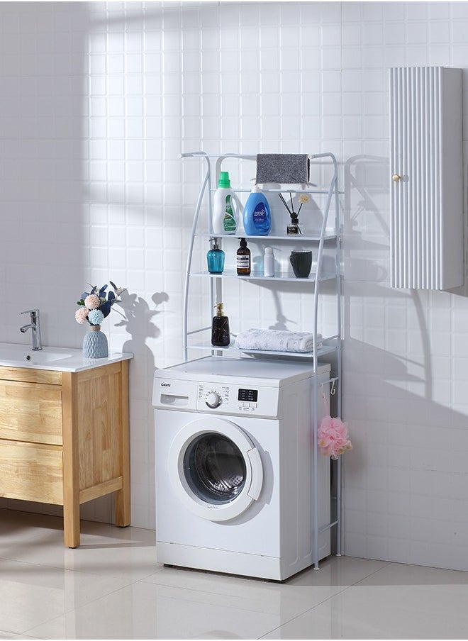 LAWAZIM - SailSailboat Washing Machine Rack With Towel 25x65x177cm | Laundry rack, Above washing machine storage, Laundry Room Hanger Shelf Space Saving Organizer, Bathroom storage shelf, Utility Rack. - Image 1