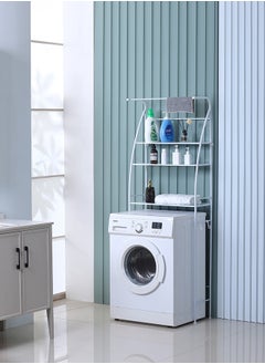 LAWAZIM SailSailboat Washing Machine Rack With Towel 25x65x177cm | Laundry rack, Above washing machine storage, Laundry Room Hanger Shelf Space Saving Organizer, Bathroom storage shelf, Utility Rack.  - Image 2