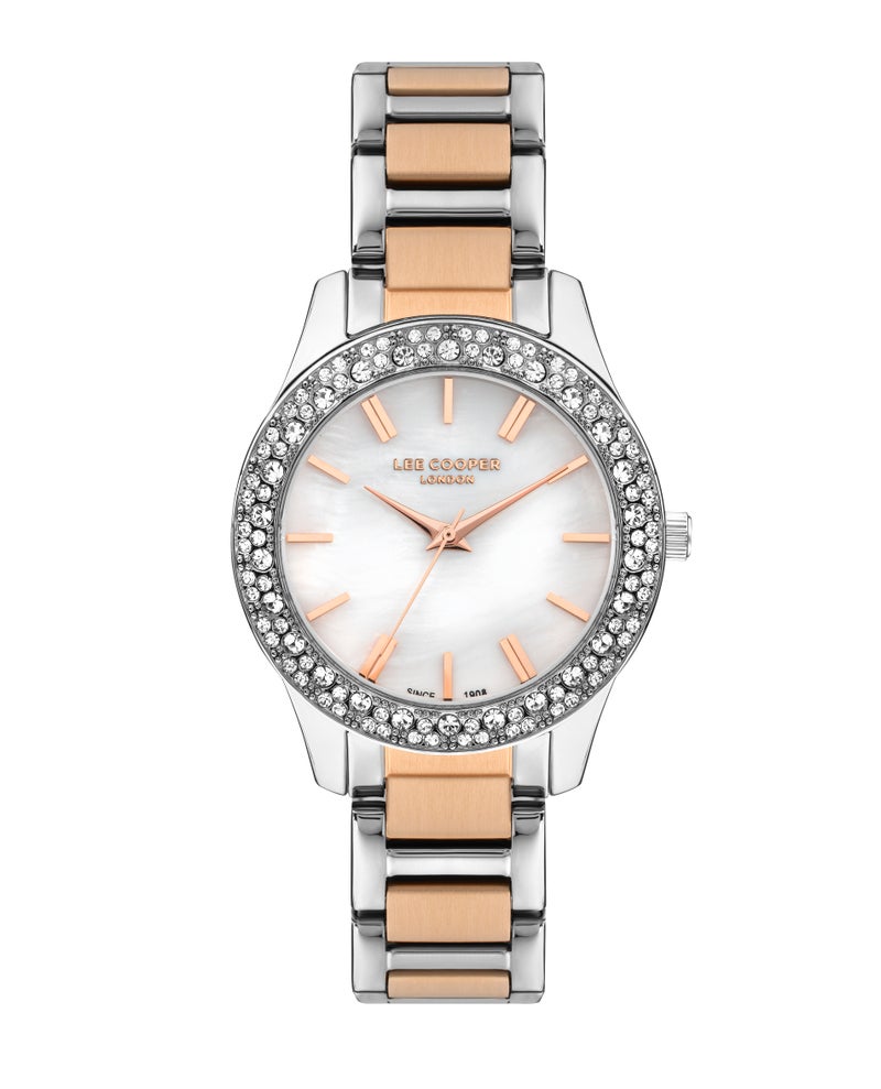 LEE COOPER Women’s Analog White MOP Dial Watch – LC07869.520 - Image 1