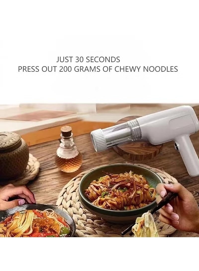Pasta Maker, Noodle Maker, High Efficiency Handheld Press Pasta Machine with 6 Moulds, Premium Materials, Portable Automatic Pasta Maker Machine for Home Use - Image 3