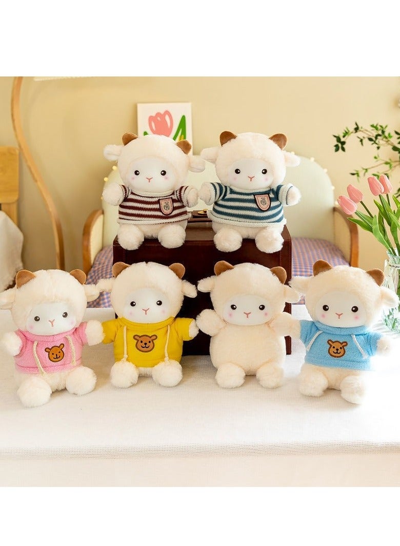 xozgdovg Rag Doll hoodie Lamb eight inch doll plush toy 
