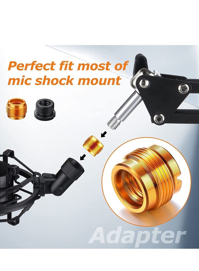Excefore Screw Thread Adapter 3/8 Female to 5/8 Male, 8 Pack Universal Microphone Stand Threaded For Mic Micphone Stand, Plastic and Aluminum  - Image 3