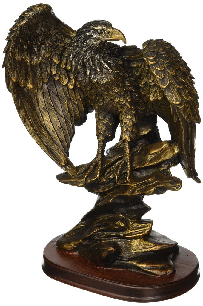 SSUGPY4751 BRONZED PAINT EAGLE COLLECTIBLE DECORATION BIRD FIGURINE STATUE