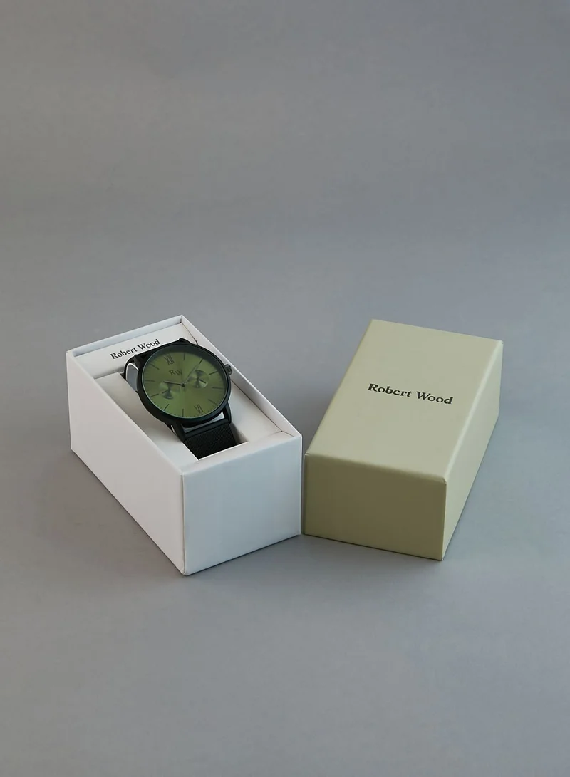 Robert Wood Mesh Strap Watch