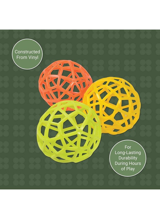 Constructive Playthings Constructive Playthings Kids Colorful Sensory Grab Balls, Multicolor (Set of 3)  - Image 4