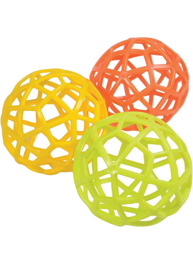 Constructive Playthings Constructive Playthings Kids Colorful Sensory Grab Balls, Multicolor (Set of 3)  - Image 1