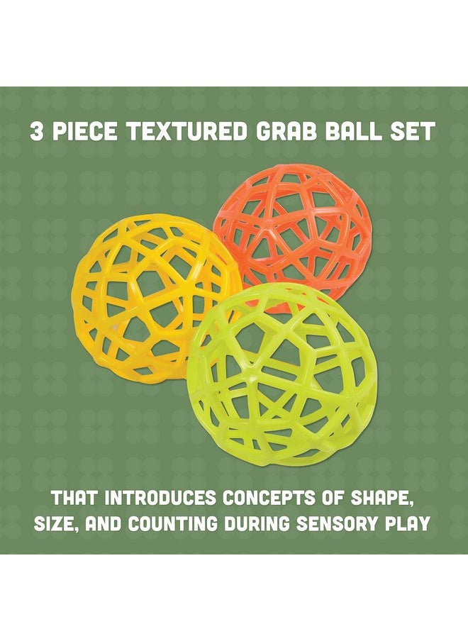 Constructive Playthings Constructive Playthings Kids Colorful Sensory Grab Balls, Multicolor (Set of 3)  - Image 2