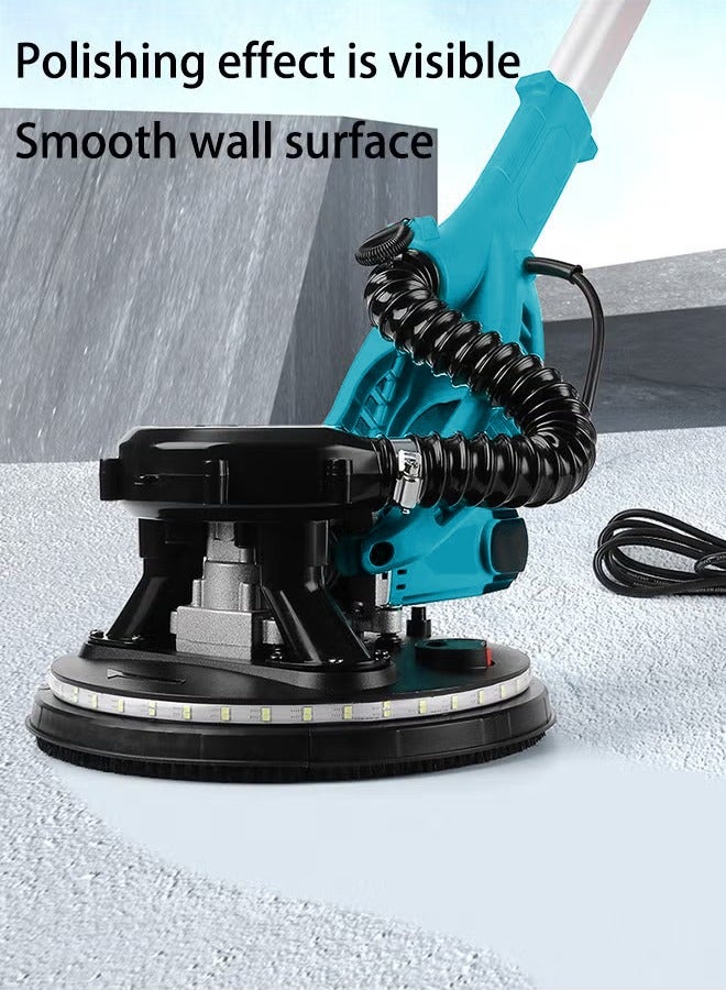 XiuWoo Drywall Sander with Vacuum Dust Collector,1980W Sander Tool with 6 Variable Speed 1100-2700RPM, Drywall Sander Sander Tool,Extendable Handle, LED Light,20pcs Sanding Discs - Image 2