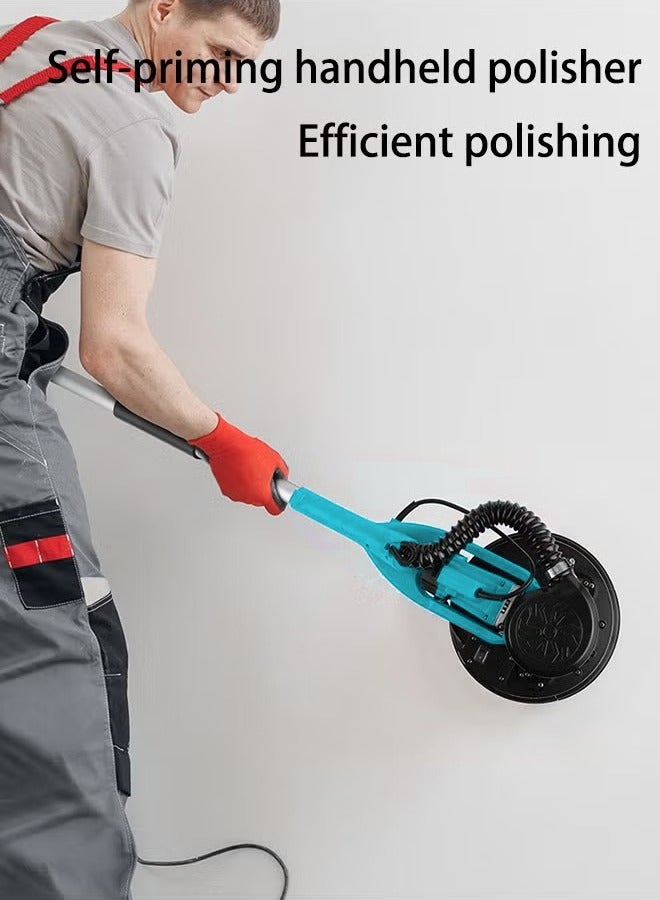 XiuWoo Drywall Sander with Vacuum Dust Collector,1980W Sander Tool with 6 Variable Speed 1100-2700RPM, Drywall Sander Sander Tool,Extendable Handle, LED Light,20pcs Sanding Discs - Image 3