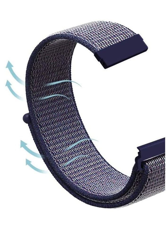 Nylon Loop Wrist Band Replacement for Samsung Galaxy/Huawei Watch 22mm - Image 2