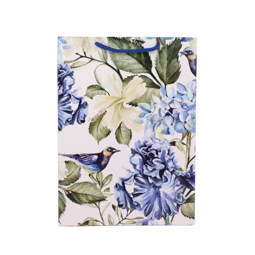 Arrow Paper Products White Hibiscus Return Gift Bags For Gifting, Weddings, Birthday,Holiday Presents (Pack Of 20, 28X20X7.5 Cm) - Image 3