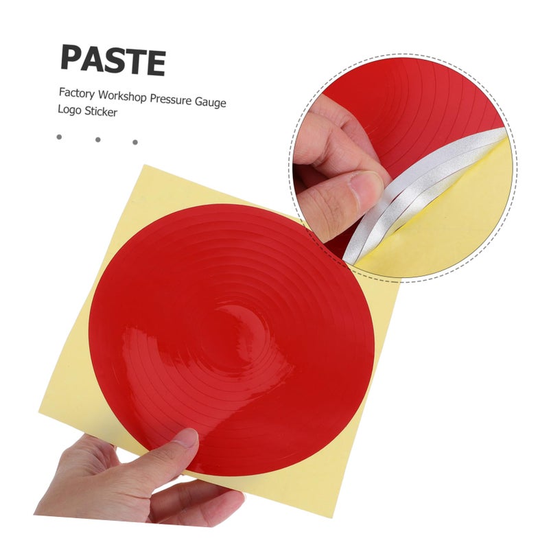 Pressure Gauge Identification Sticker Adhesive Decal Label 5 Sheets UV Resistant - Image 4