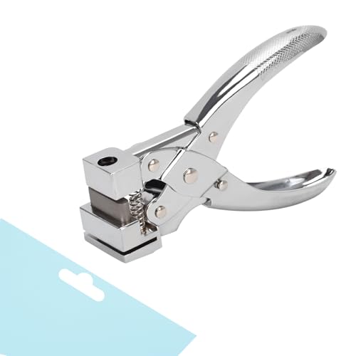 LYHLYA T-Slot Hole Punch Heavy Duty - Handheld Punch for ID Cards, Plastic, Cardstock, Cardboard & PVC - Sharp Visible Blade Edge, Durable Zinc Alloy Construction, Easy Spring Action for Fast, Clean Holes - Image 1