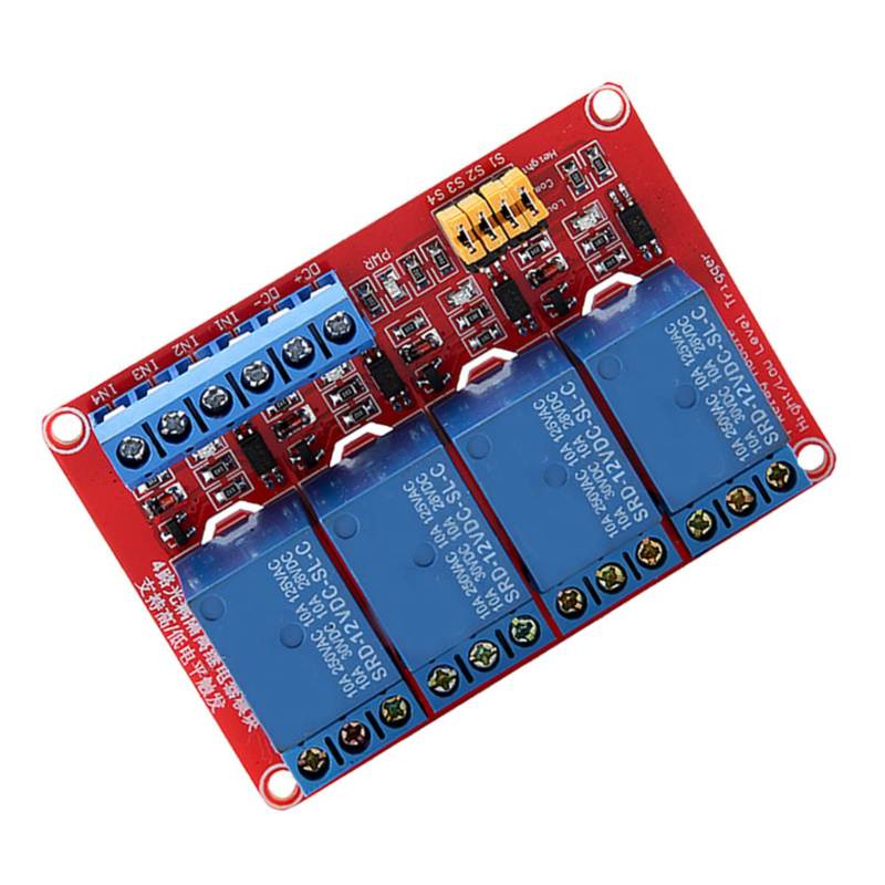 songle 5V 12V 24V 4-Channel Relay Module Photocoupler Isolation High Low Level Trigger - Fault-Tolerant Design Stable Performance for Home Automation Projects - Image 5