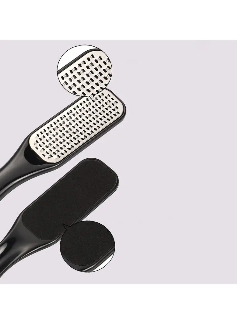 ORiTi طقم باديكير 2 قطعة أدوات باديكير من الفولاذ المقاوم للصدأ مجموعة العناية بالقدم قابلة للغسل مزيل الجلد الميت مجموعة سبا القدم في المنزل - Image 3