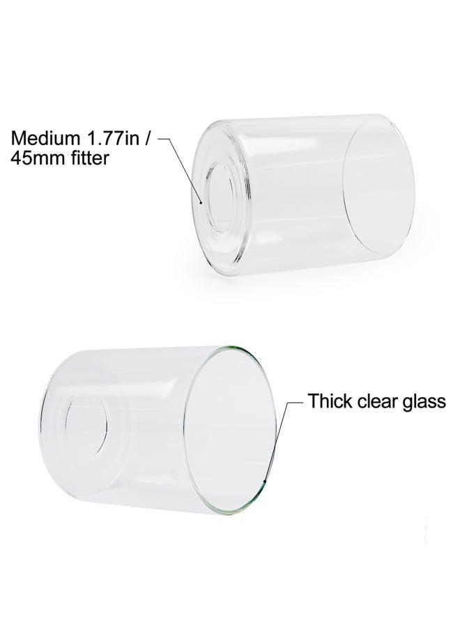 Lynnoland Seeded Glass Shade Cylinder Glass Lamp Shade Replacement Glass Shade - Image 3