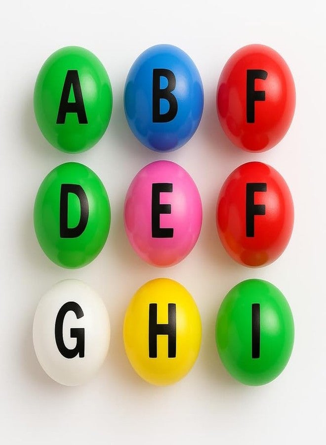 EEVOVEE ABCD Letter Printed Balls for Kids Learning and Play – 8cm, 13 Pcs| Colourful Alphabet A B C D Balls for Preschool, BPA-Free and Non-Toxic, ISI 9873 Safety Certified - Image 2