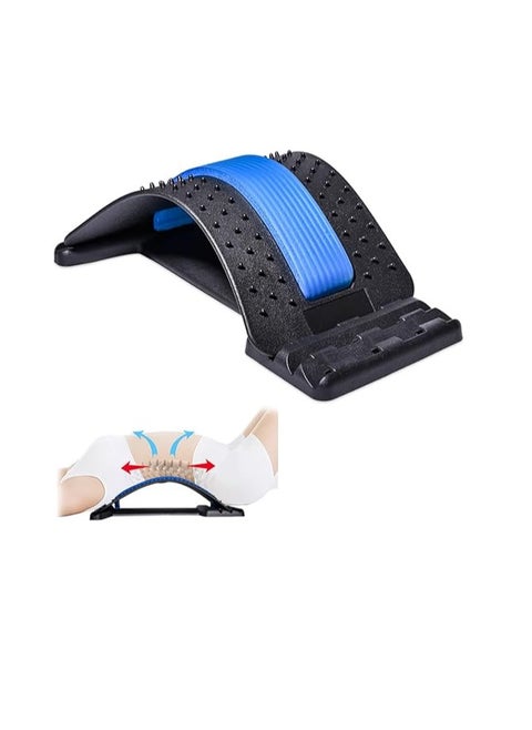 Back Stretcher for Pain Relief – Multi-Level Lumbar Support Device for Lower & Upper Back, Sciatica, Scoliosis, Herniated Disc