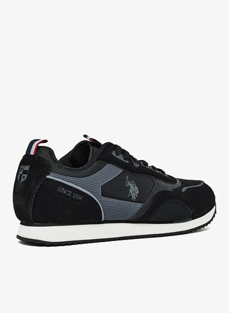 U.S. Polo Assn. black US Polo Assn MEDI GLB 6FX Men’s Casual Sneakers – Black Lifestyle Lace-Up Shoes for Men | Best Price UAE