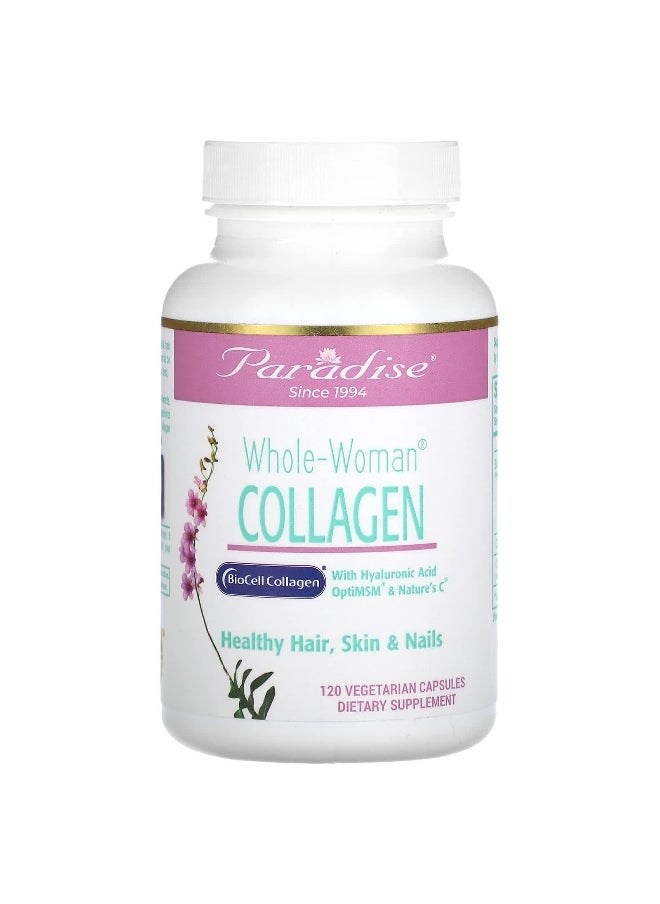 Paradise Herbs Paradise Herbs, Whole-Woman Collagen, 120 Vegetarian Capsules  - Image 1