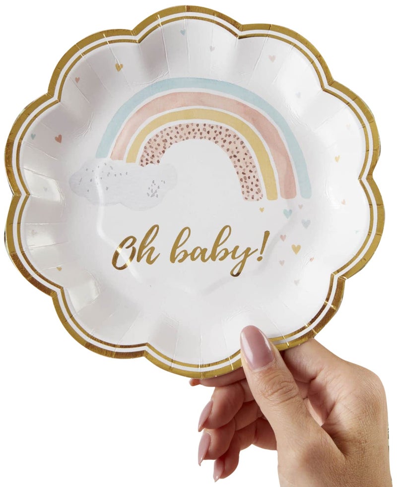 Kate Aspen Boho Rainbow Baby Shower Decorations 7 Inch