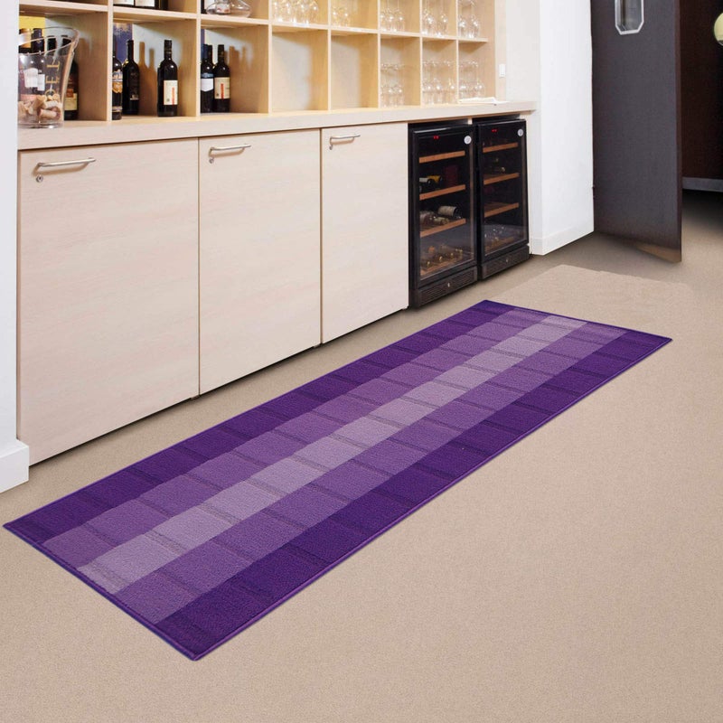 Status Contract Polypropylene Anti Skid Runner for Living Area | Rug for Bedroom |Rug for Dining Kitchen | Rug for Dining Table | Rug for Floor with Anti Slip Backing- 56X140 CM, Purple - Image 4