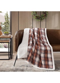 Eddie Bauer Throw Blanket Super Soft Reversible Sherpa Fleece Bedding Ideal And White Elephant Gifts Cozy Plaid Throw Blankets For Couch Edgewood Red Throw  - Image 3
