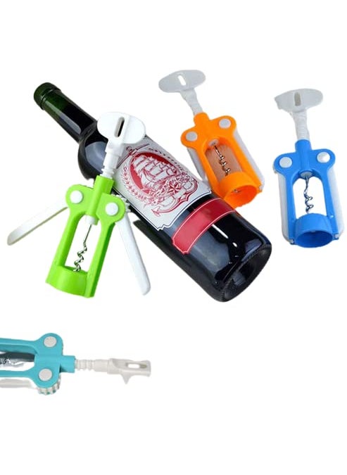 Auraaq Auraaq Red Wine Corkscrew Opener Air Pressure Pump Wine Bottle Opener Easy Cork Wine Remover Corkscrew Pack of 1  - Image 4