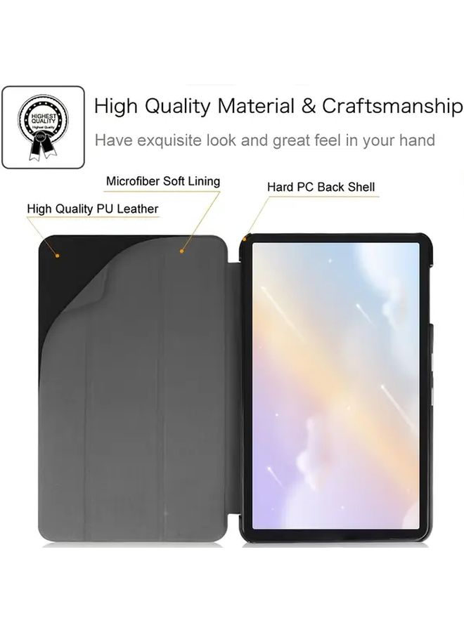 متوافق مع تاب أ 10 1 إنش 2019 T510 T515 غطاء وقائي قائم رفيع جداً TL أسود - Image 4