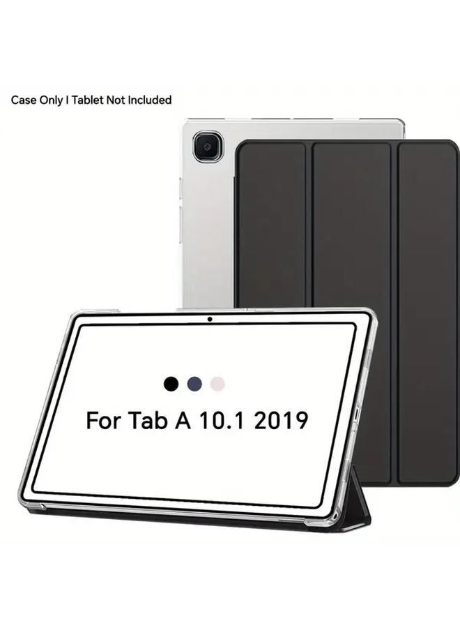 متوافق مع تاب أ 10 1 إنش 2019 T510 T515 غطاء وقائي قائم رفيع جداً TL أسود - Image 1