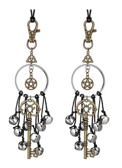 SYOSI Vintage Door Bells for Decoration, Magical Style Bells Supplies, Special Unique Decor, Interesting Antique Magic Keys, Great Gifts, 2PCS  - Image 1