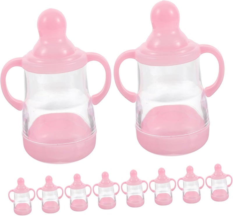 SOPOTUTU 10pcs Bottle Candy Favor Boxes for Weddings Showers and Birthdays Transparent Bottles for Party Decorations and Treats - Image 1