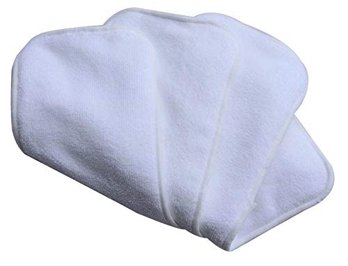 Alya 5 Layer White Microfiber Inserts Liners Wetfree Reusable Washable Cotton Diaper Nappy Inserts Natures Cloth Diaper Liner for Baby Cloth Diapers(PACK OF) (WHITE,PACK OF 5) - Image 4