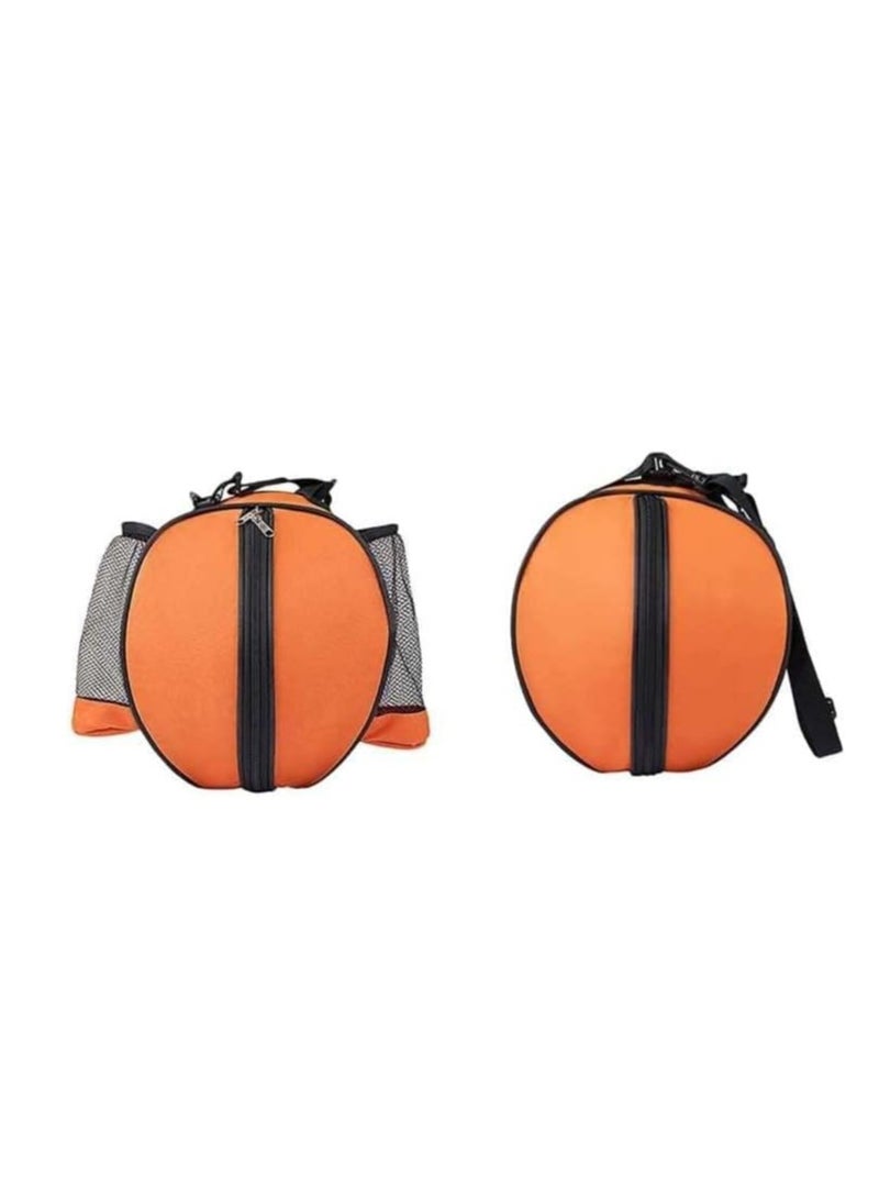 Generic Basketball Bag Football Volleyball Softball Rack Shoulder Straps Sports Bag Holder + Adjustable Shoulder Straps 2 Side Mesh Pockets Approx. 25cm (accommodates size 7 basketball) - Image 2