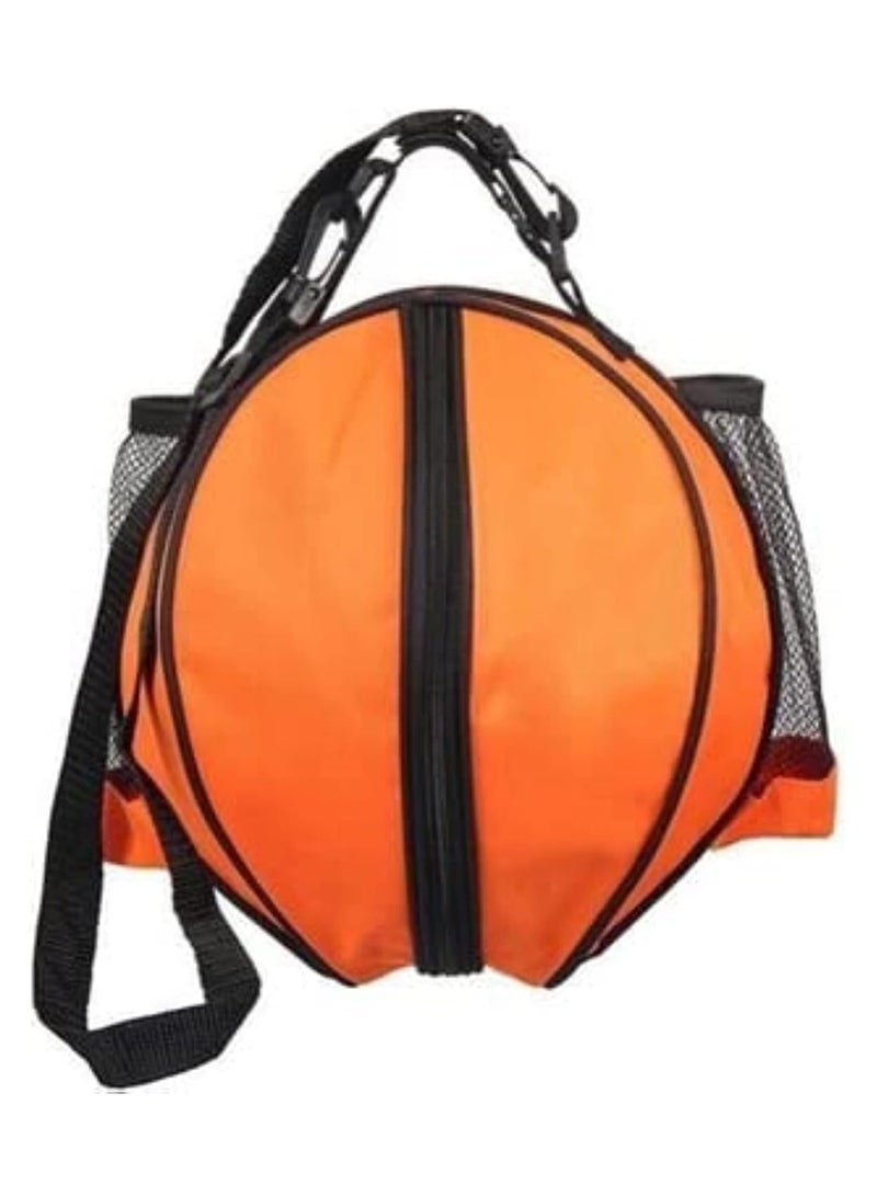 Generic Basketball Bag Football Volleyball Softball Rack Shoulder Straps Sports Bag Holder + Adjustable Shoulder Straps 2 Side Mesh Pockets Approx. 25cm (accommodates size 7 basketball) - Image 3