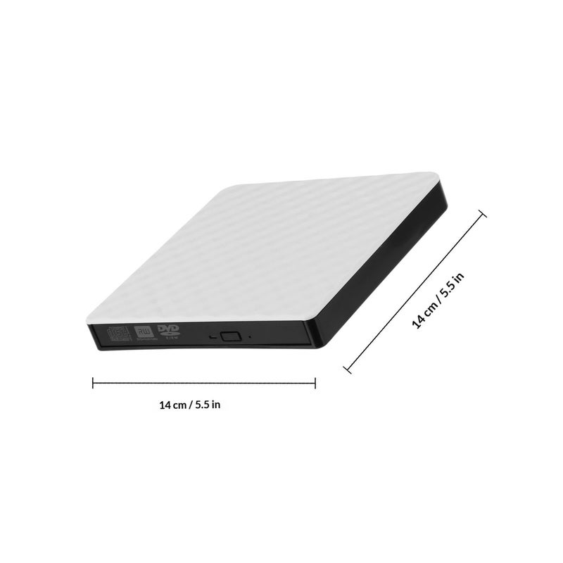 White External USB 3 0 DVD Burner Portable CD Writer Rewriter Drive for Laptop Desktop - Image 3
