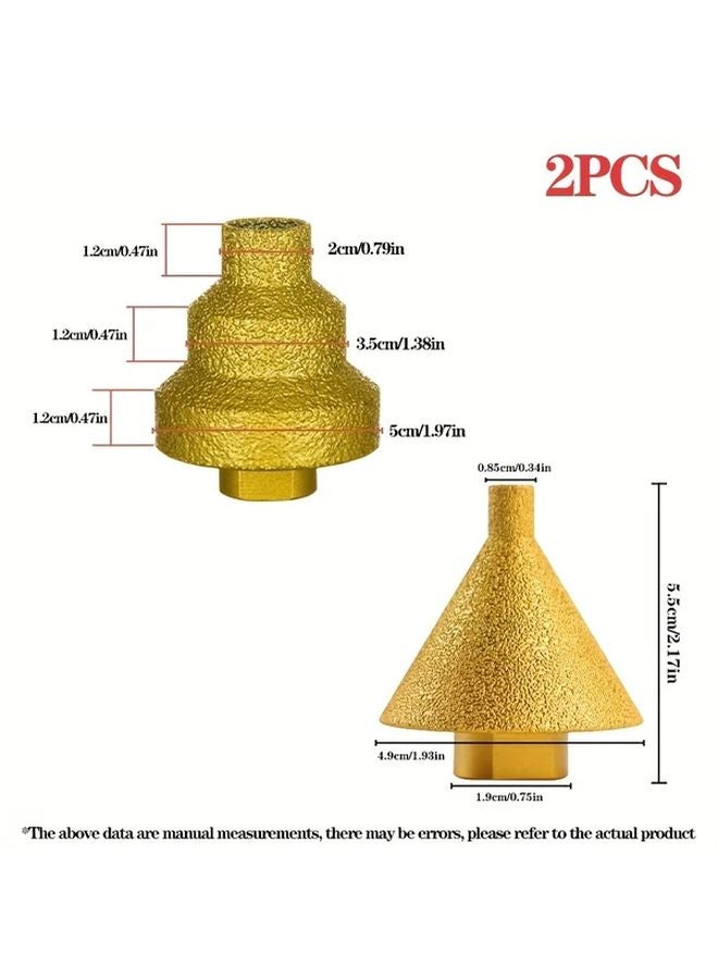 Pagoda Driller Umbrella Shaped Hole Expander 2pcs Heavy Duty Core Drill Bit - Image 1