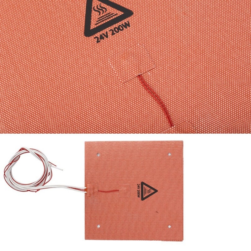 3D Printer Hot Bed Silicone Pad 200°C Continuous Use - Rapid Heating for Ender-3 and Ender-3 Pro - High Thermal Efficiency 3D Printer Accessories for DIY Printing - Image 4