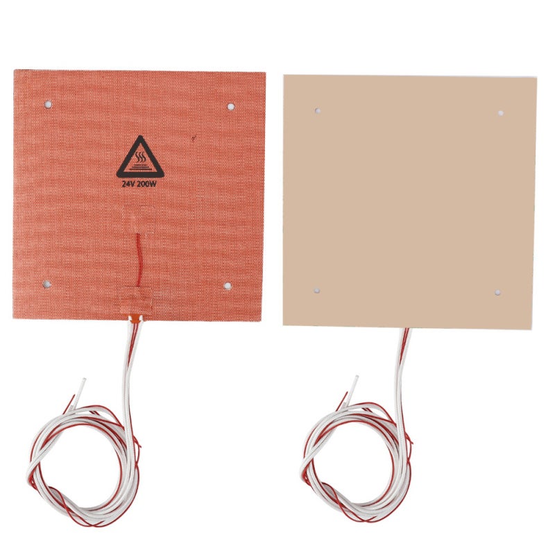3D Printer Hot Bed Silicone Pad 200°C Continuous Use - Rapid Heating for Ender-3 and Ender-3 Pro - High Thermal Efficiency 3D Printer Accessories for DIY Printing - Image 3
