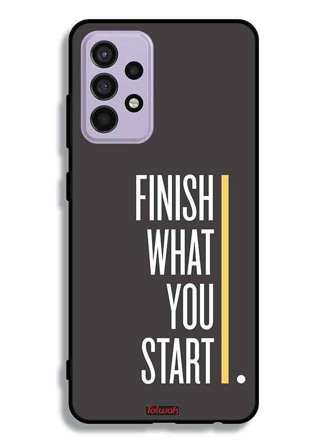 Tolwak Samsung Galaxy A52s 5G Protective Case Cover Finish What You Start - Image 1
