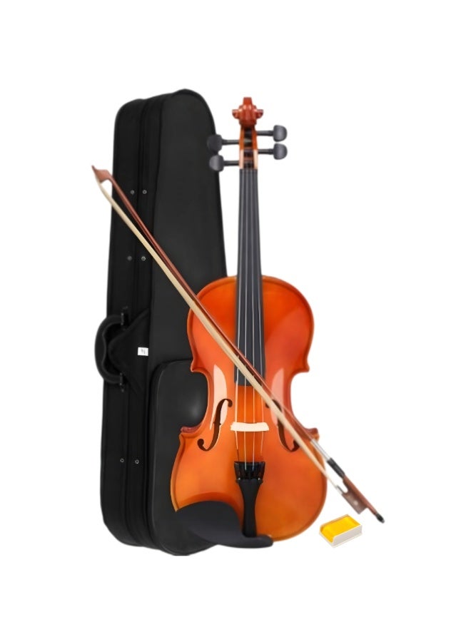 SHELTER Wooden Acoustic Violin Set Fiddle Kit Full Size 4/4 for Beginners Students with Bow , Rosin & Hard Case - Image 2