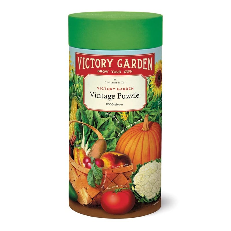 CAVANILLI & CO. Cavallini Vintage Victory Garden Vegetable Garden Jigsaw Puzzle (1000-Piece) - Image 5