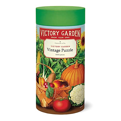 CAVANILLI & CO. Cavallini Vintage Victory Garden Vegetable Garden Jigsaw Puzzle (1000-Piece) - Image 1
