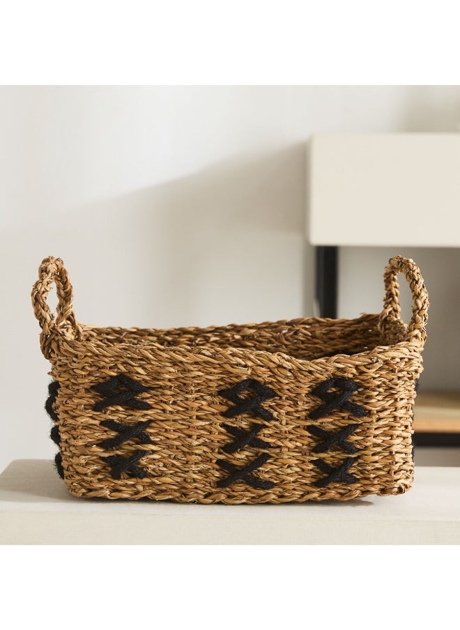 Home Box Naturaloom Stitch Rectangular Storage Basket 31 X 22 X 19 Cm  - Image 2