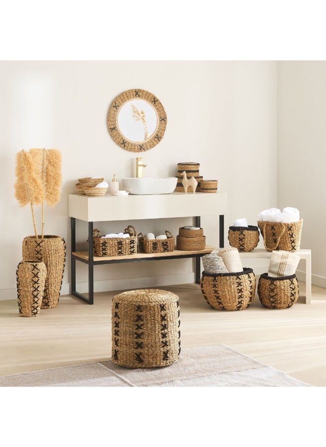 Home Box Naturaloom Stitch Rectangular Storage Basket 31 X 22 X 19 Cm  - Image 3