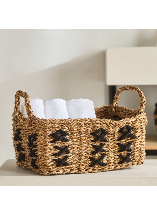 Home Box Naturaloom Stitch Rectangular Storage Basket 31 X 22 X 19 Cm  - Image 4