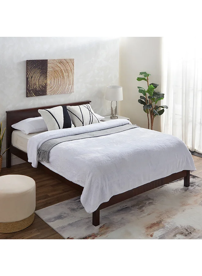 Home Box Lux Popcorn Queen Flannel Blanket 220 x 200 cm